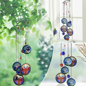18" Hanging Wind Chimes Tree of Life Metal Wind Chime Outdoor Decor Garden Yard - Picture 1 of 11