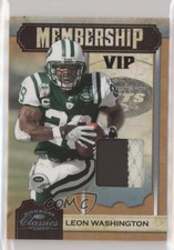 2009 Donruss Classics Membership VIP Jerseys Prime /50 Leon Washington #17