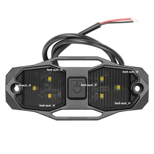 UTV ATV Polaris Ranger RZR XP 1000 Universal Roll Bar Mount LED Dome Light White - Picture 1 of 10
