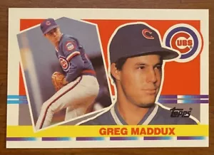 1990 Topps Big Baseball GREG MADDUX #204 Cubs HOF - Picture 1 of 2