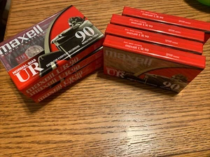 Brand New 9-Pack - Maxwell UR90 Audio Cassette Tapes - 90 Minutes Blank Sealed  - Picture 1 of 2