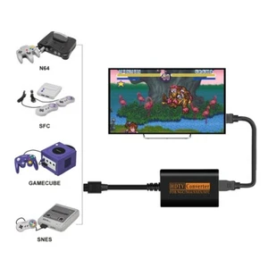 HDMI-Converter Adapter Für SNES N64 GC SFC Super Nintendo Game Cube Famicom-64 - Picture 1 of 9
