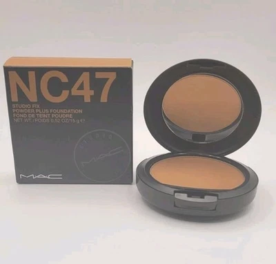 MAC  Studio Fix Powder Plus Foundation -NC 47 - 0.52 OZ/ 15 g. NEW  & AUTHENTIC  - Image 1 of 4