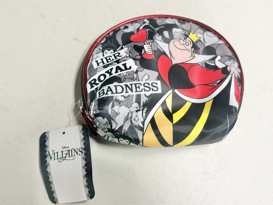 Disney Villains Soho NY Bolsa Bolso sin asas Estuche de maquillaje Artículos de tocador Reina de corazones Foto 1 de 4