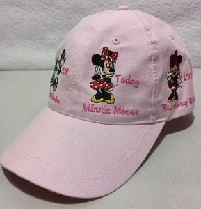 Disney Minnie Mouse Time Line Womens Ball Cap Hat Pink Adjustable - Picture 1 of 9