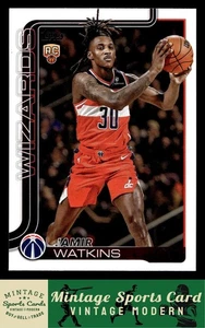2025-26 Topps - Jamir Watkins - Rookie RC #244 Washington Wizards - Bild 1 von 2