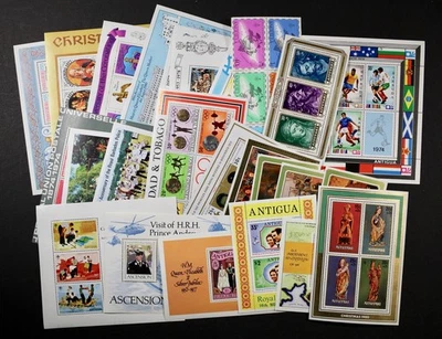 BR. COMMONWEALTH, ANTIGUA AITUTAKI BARBADOS etc 27 different S/S, Mint NH - Image 1 of 4