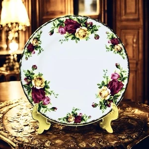 Royal Albert c1962 OLD COUNTRY ROSES Montrose Fluted Bread & Butter Plate NWT - Picture 1 of 6