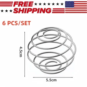 6x Shaker Ball Edelstahl Mixer Mix Schneebesen Kugeln für Shake Trinkflasche - Bild 1 von 7