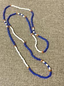 Southwestern Handarbeit Perlen lange Halskette Strang mit Navajo Geist Perlen 43" - Bild 1 von 13