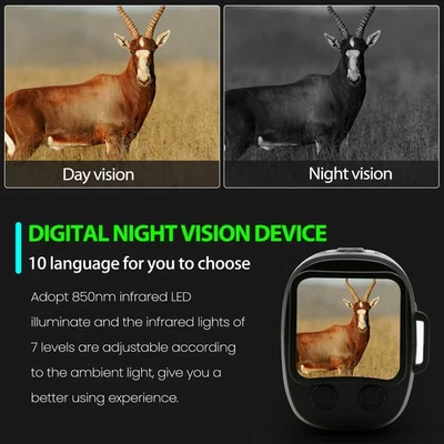 Outdoor Night Vision Device Optical Night Vision Monocular Device 10 Languages - Image 1 of 4