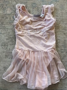 Leotardo de ballet con falda estilo libre Danskin pétalo rosa estrás S 7/8 para niñas - Imagen 1 de 7