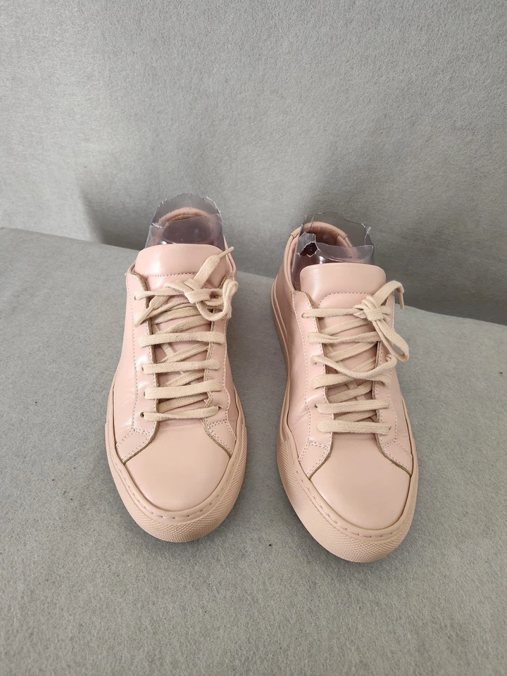 Common Projects Achilles Low Women Sneakers 35 Pink Leather Casual Shoes - Image 1 of 4