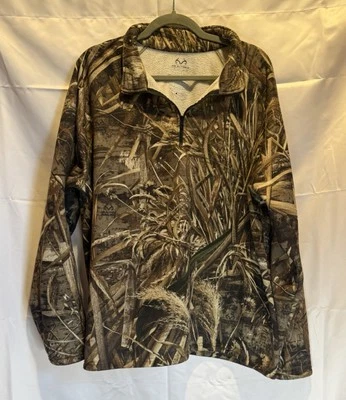 Realtree XL 1/4 Zip Fleece Hunting Pullover - Image 1 of 4
