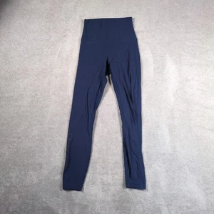 Leggings Lululemon para mujer 0 azul marino Corepower tiro alto ropa de gimnasio yoga - Imagen 1 de 8