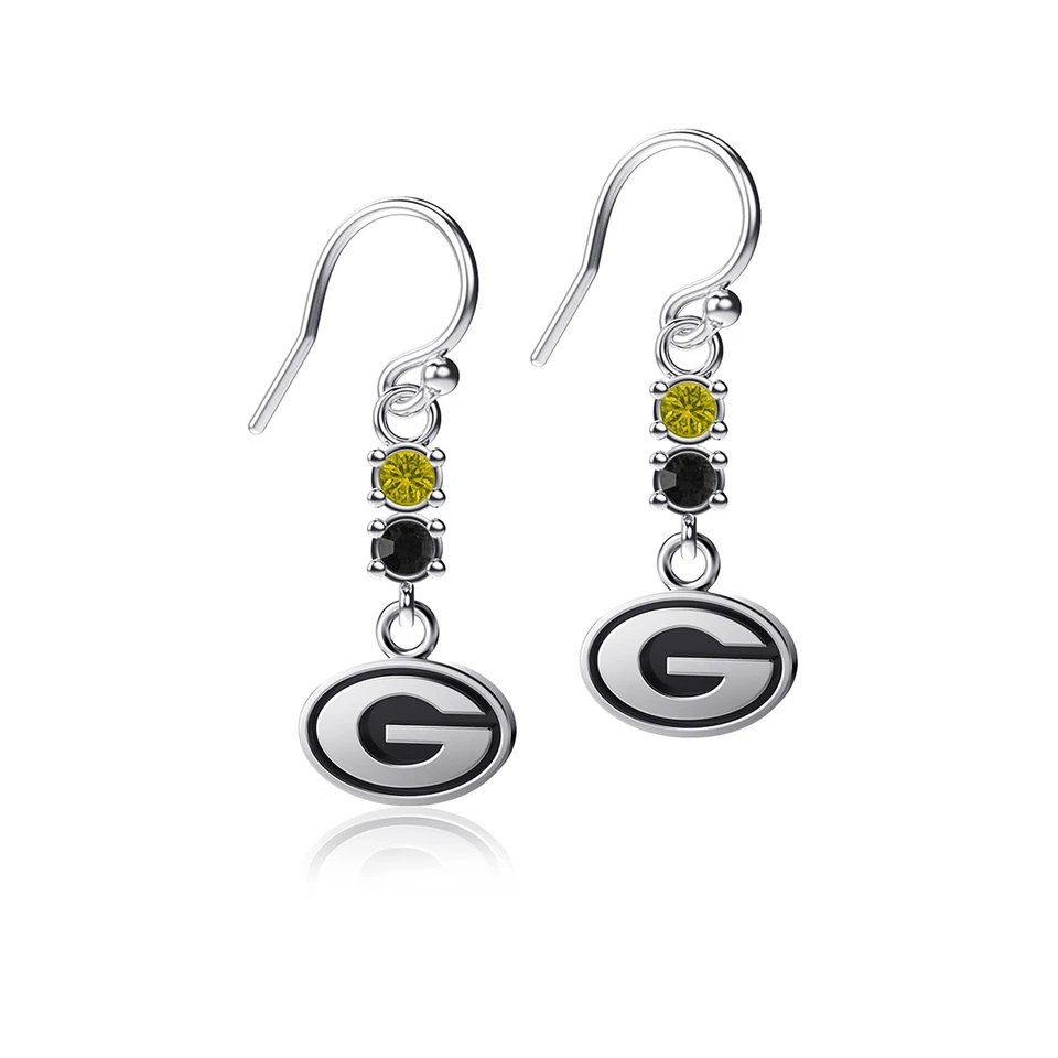 Pendientes colgantes de cristal Dayna Designs Grambling Tigers Foto 1 de 1