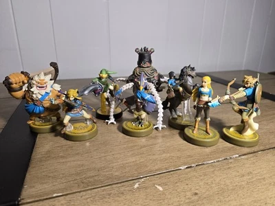  Legend of Zelda Nintendo Amiibos Lote de 8 Foto 1 de 4