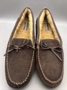 Zapatillas Mocasines de Gamuza Marrón Eddie Bauer Para Hombres Talla XXL 13 Cómodas Acogedoras D01 - Imagen 1 de 9