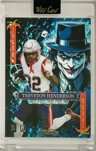 Treveyon Henderson 2025 Wild Card Exclusive Jokers Wild Blue Mosaic RC 1/1 - Bild 1 von 2