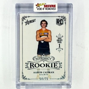 2023 Supremacy Rookie Select Sealed /75 Aaron Cadman GWS - Picture 1 of 2