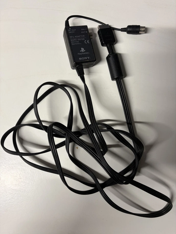 Official Sony Playstation RFU Adaptor Cable SCPH-10072B DC 5V PS1, PS2 & PS3 - Image 1 of 1