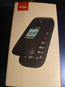 Verizon Samsung Gusto 3 SMB311ZKA Flip Phone Silver And Black With Box - Picture 1 of 6