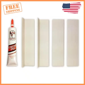 XL Kit de Reparación Permanente PVC BLANCO - Parche Material Vinilo NUEVO - Imagen 1 de 5
