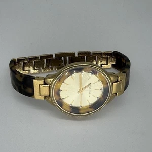 Anne Klein Ladies Watch 1408CHTO Champagne Dial Tortoise Shell Band New Battery - Picture 1 of 8