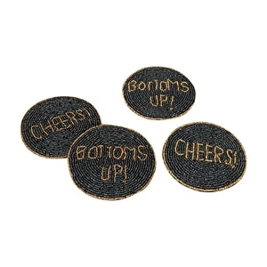 "Handcrafted Bead Coaster-Elegant & Durable Drink Coasters- Perfect Home Decor" - Picture 1 of 7