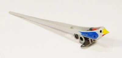 BLACK FOREST Cuckoo Clock Cuckoo Bird NEW Metal Base German Made Moving Mouth 3 3/8" Long