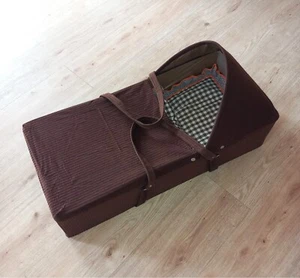 Nostalgie Kinderwagen Tragetasche 70er Vintage Retro braun Reisebettchen - Bild 1 von 4