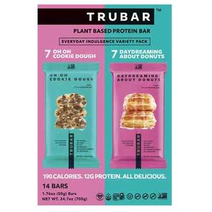 TRUBAR Plant Based Protein Bar, Variety Pack, 14 ct. - Picture 1 of 4