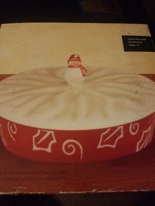 Baum Bros Style-Eyes Kirsche Schneemann bedeckt Kuchen Tortenplatte/Kasserolle - Urlaub. - Bild 1 von 12