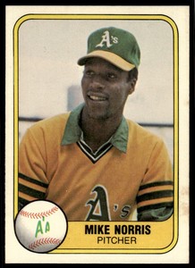 1981 Fleer Mike Norris Oakland Athletics #573