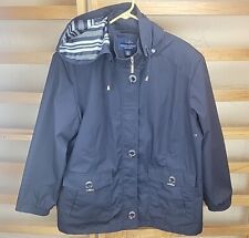 Mackintosh New England Womens Jacket Full Zip Toggle Clasp Rain Coat Hood Used