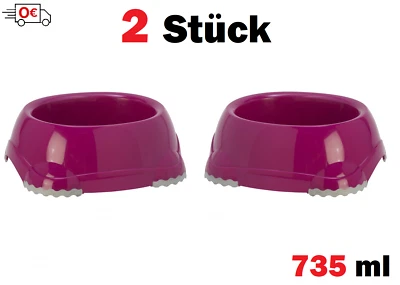 Hundenapf Wassernapf Snacknapf Futternapf Rutschfest Futterbar Tiernapf 735ml 2x - Bild 1 von 3