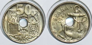 Spain 1949 50 Centimos 299119 combine shipping - Picture 1 of 3