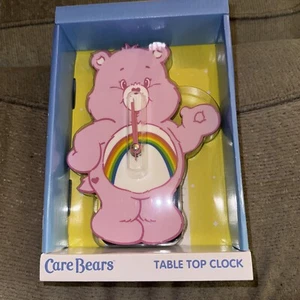Care Bears Cheer Bear Uhr Tischaufsteller Rosa & Regenbogen - Bild 1 von 2