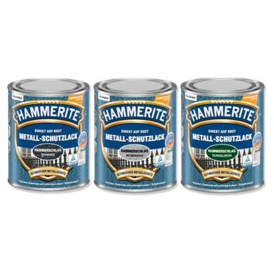 Hammerite Metall-Schutzlack HAMMERSCHLAG 2,5 l Effektlack Rostschutz alle Farben - Bild 1 von 4