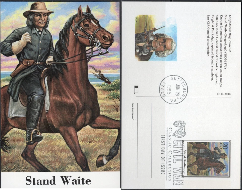 US Scott #UX211 Civil War Post Card First Day of Issue - Image 1 of 1