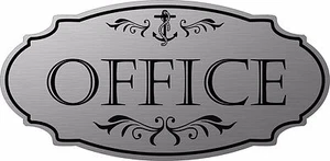 Edelstahl Farbe "Büro" Maritim Türschild - Kostenloser Versand - Bild 1 von 1