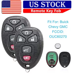 2 For 2009 - 2016 Buick Enclave Remote Car Control Key Fob OUC60270, OUC60221 - Picture 1 of 7