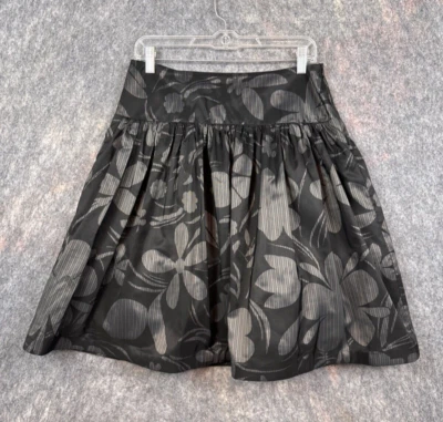 David Meister Skirt Women 10 Gray Tulip Midi Tulle Bubble Modern Chic Career Y2K - Image 1 of 4