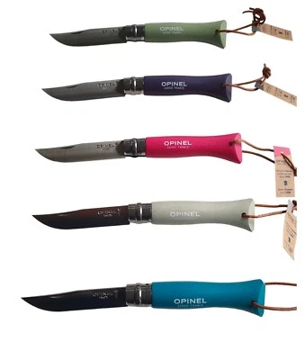 Opinel Taschenmesser Colorama No 06 rostfrei, Kordel, verschiedene Farben