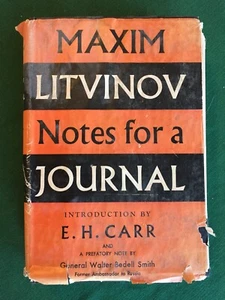 Notes for a Journal ~ Maxim Litvinov ~ 1955 Hardcover, William Morrow & Co. HB - Picture 1 of 10