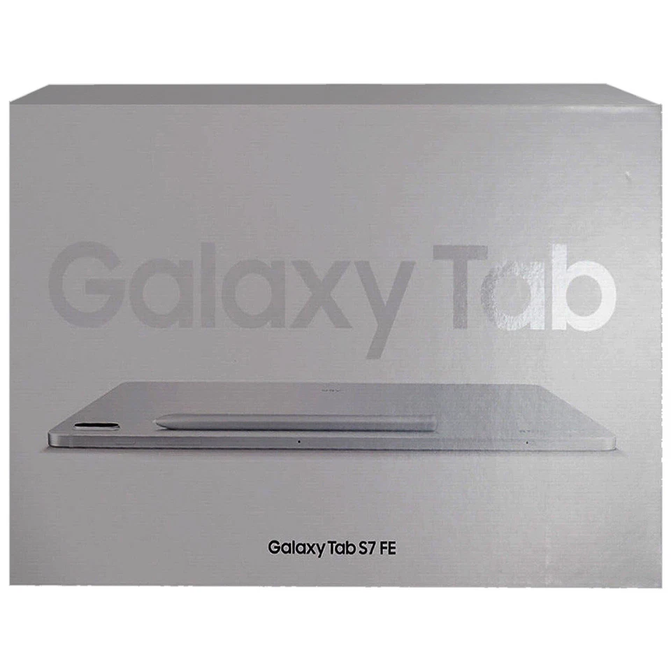 Samsung Galaxy Tab S7 FE 12.4 Inch Mystic Silver 64GB + 4GB WIFI Only NEW - Image 1 of 1
