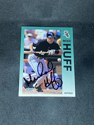 Mike Huff Michael 1992 Fleer #85 Chicago White Sox Auto Autographed Signed Card - Image 1 of 3