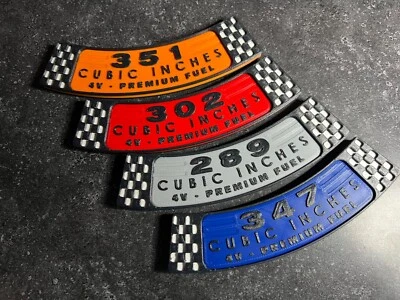 Purificador de aire magnético 3D Ford Mustang Falcon Ranchero/emblema del motor Foto 1 de 4