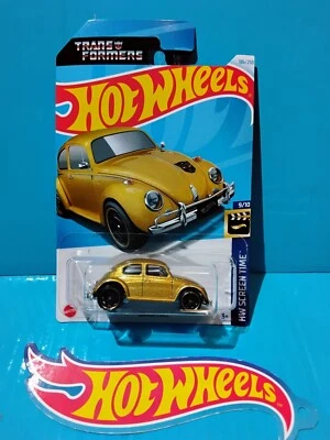 2024 HOT WHEELS Q CASE BUMBLEBEE #186 GOLD VOLKSWAGEN BEETLE TRANSFORMERS VW BUG - Image 1 of 4