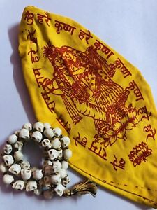 Gomukh + Goddess KALI Nar Mund Mala ROSARY Carved Skull 54+1 10mm Prayer Beads